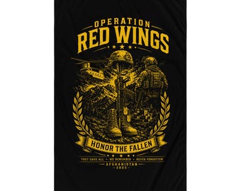 Operation Red Wings Tribute Design | June 28 2005 Memorial Artwork | Honor the Fallen Afghanistan Flag