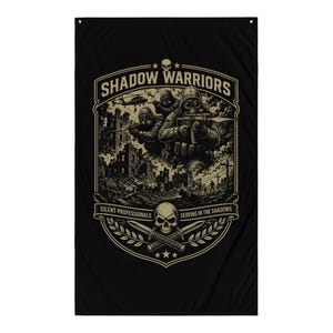 Shadow Warriors Silent Professionals | Covert Operator | Special Operations Tribute Flag
