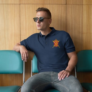 Norwegian Armed Forces Coat of Arms Embroidered Men's Premium Polo