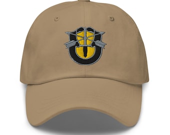 Gorra de papá con el escudo bordado del 1er Grupo de Fuerzas Especiales De Oppresso Liber