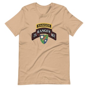 Army 75th Ranger Regiment Scroll and Tab Unisex t-shirt