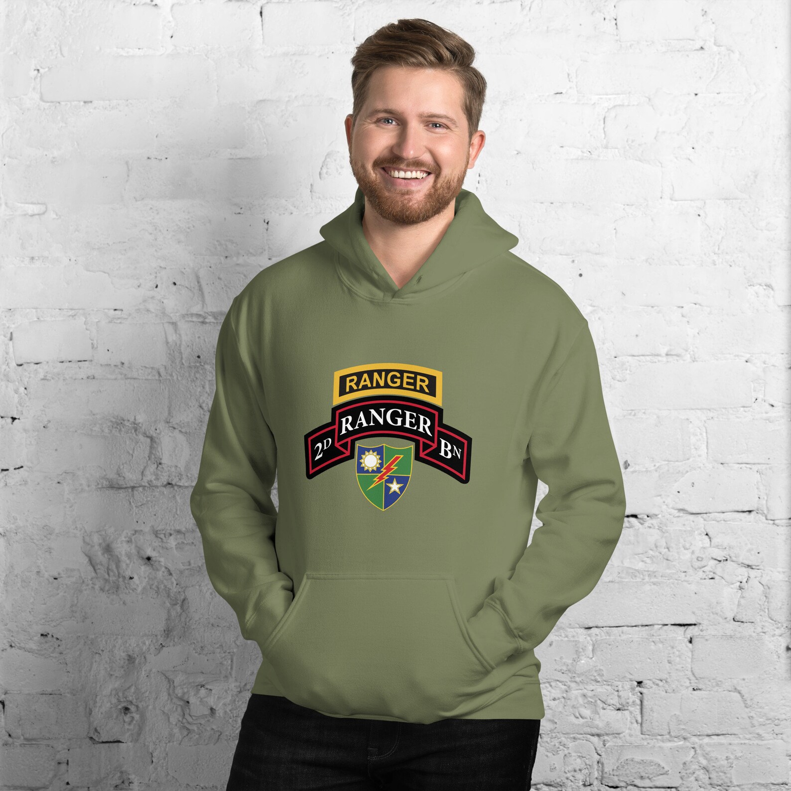Army 2nd Ranger Battalion Scroll and Tab Unisex Hoodie - Etsy