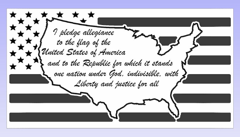Download Pledge of Allegiance American Flag Tribute Svg-Eps-Dxf-Pdf ...