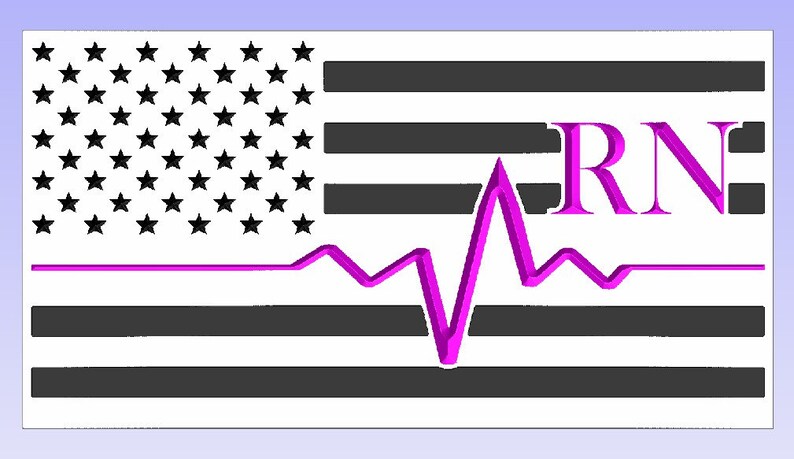 Download Nurse RN Heartbeat American Flag Tribute Svg-Eps-Dxf-Pdf ...