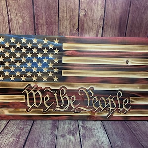 Rustic “We the People” American flag. Custom made, Buy with confidence fast shipping