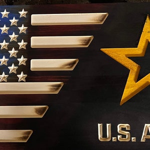New Modern United States Army logo Rustic Half black flag custom made. Officially licensed by the US Army.
