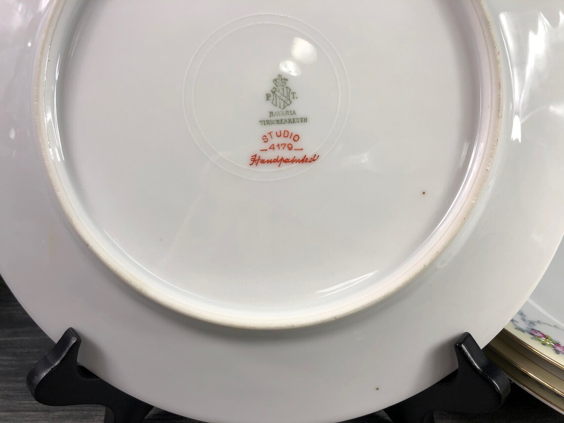 Set of 4 Vintage German Dinner Plates Tirschenreuth Studio Etsy