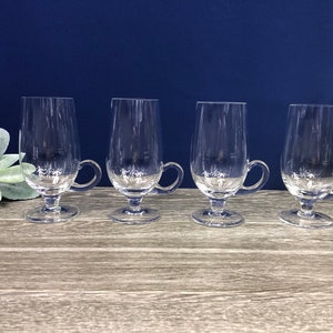 Viski Hot Toddy Glass - Irish Coffee Glasses for Mulled Wine, Spiked Cider,  Eggnog, Crystal Clear Mug Gift Set of 2, 12 oz