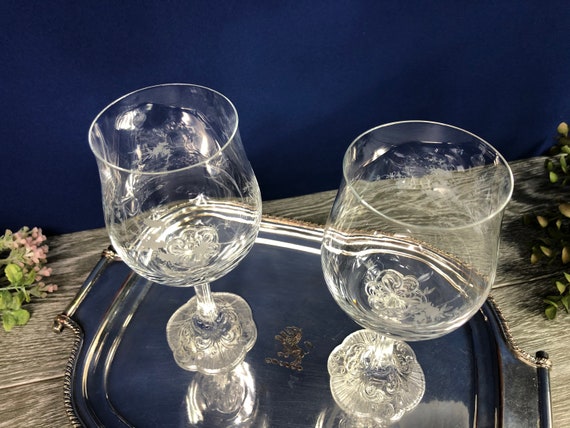 Exquisite carved flower crystal glass wine cup Beautiful wine glass goblet  home decoration cup