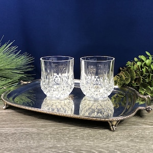 Vintage Cristal D’Arques Longchamp Whiskey Glasses - Set of 2