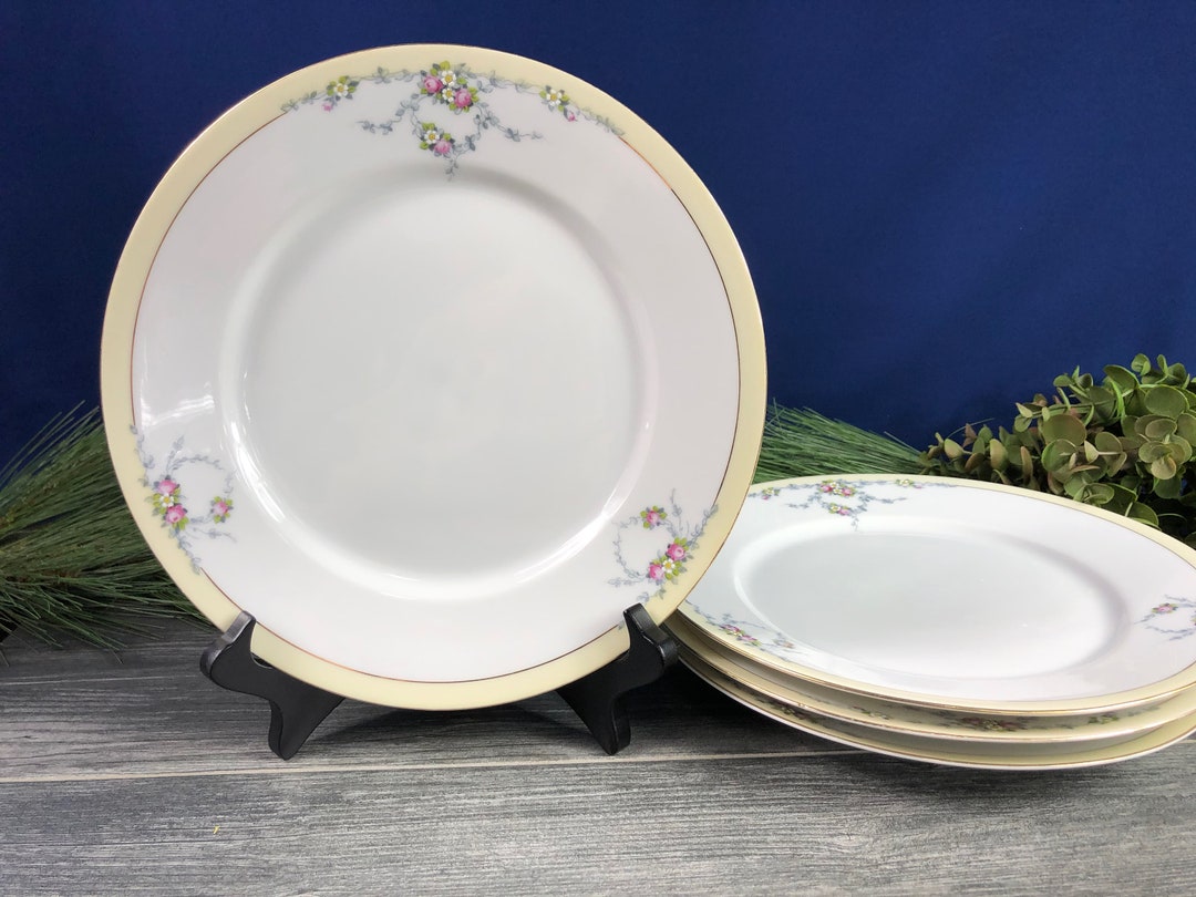 Set of 4 Vintage German Dinner Plates Tirschenreuth Studio Etsy