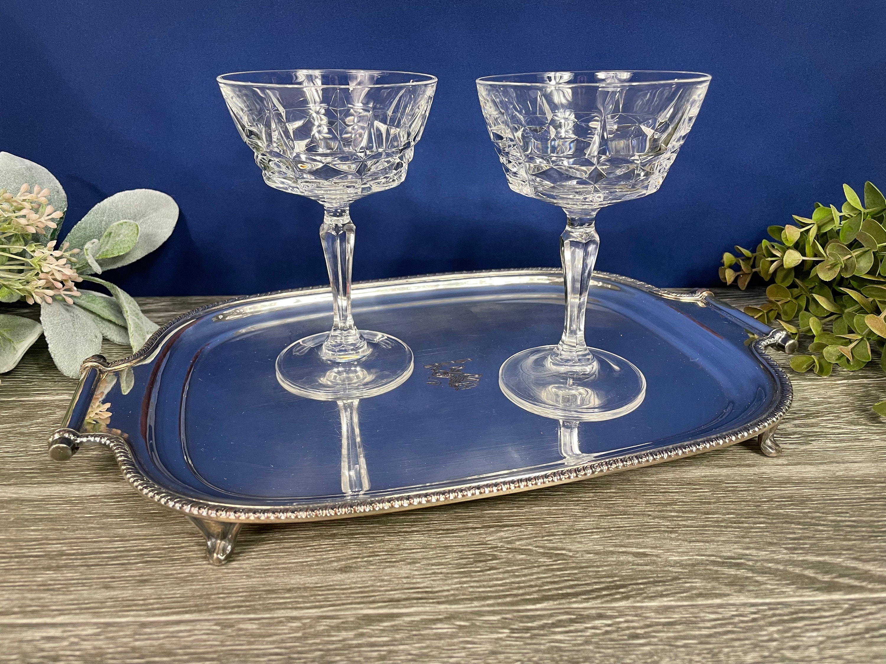 Barware French Crystal Vintage Coupes Champagne Glasses Cocktail Coupes