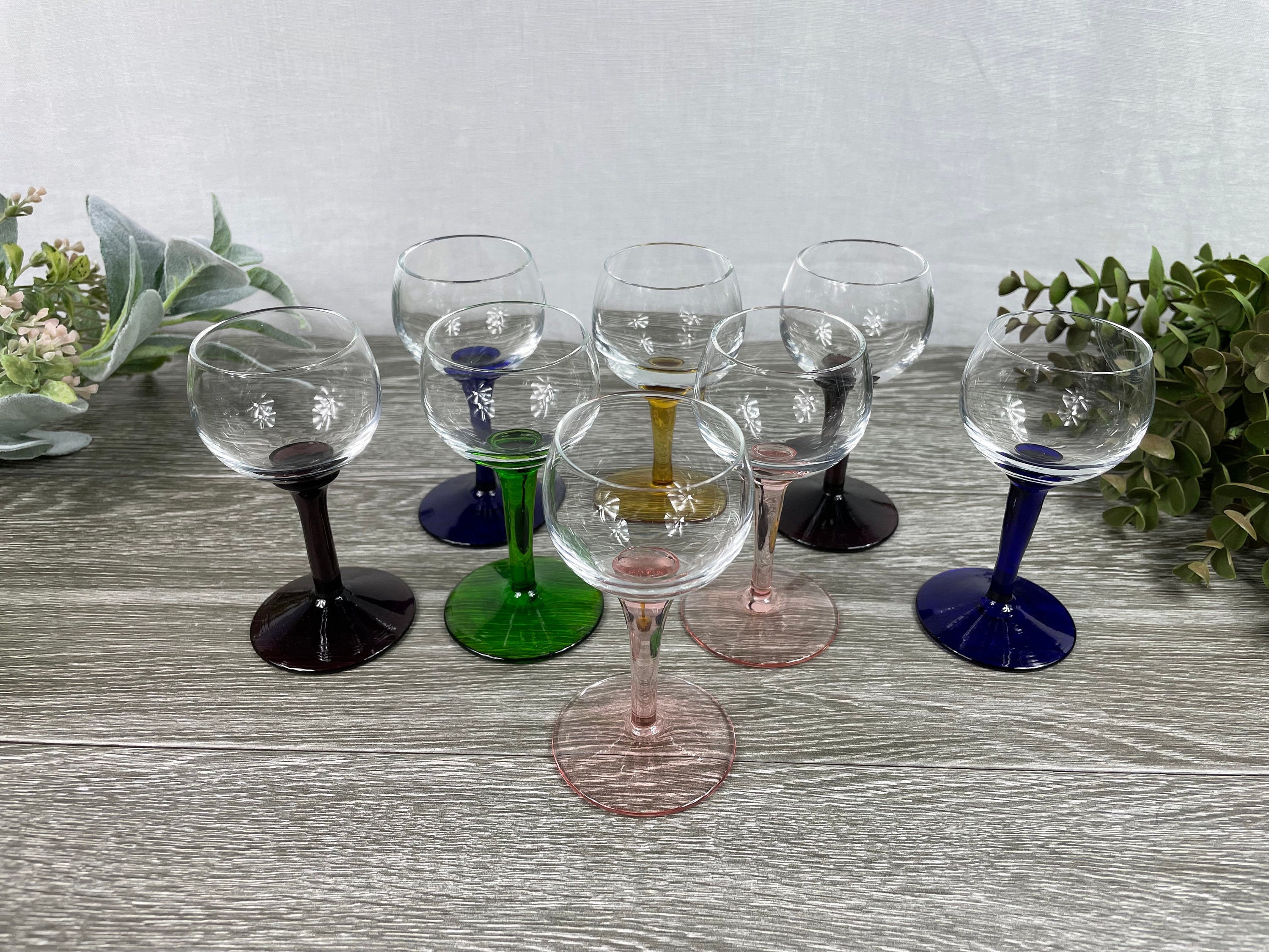 Handblown Mexican Short Stem Wine Glasses (Set of 4) – ILI Be Home