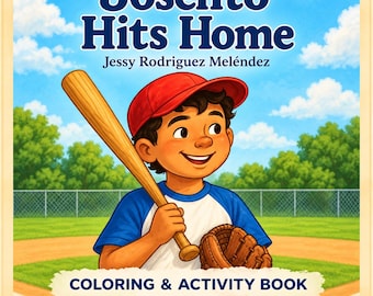 Joselito Hits Home Baseball Coloring Book | Youth Sports Activity (Physical Copy)