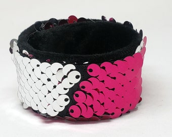 Stunning Sequin Slap Band Bracelet - lots of colours!