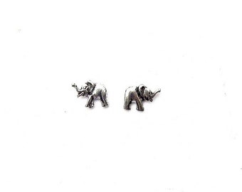 Sterling Silver Elephant Studs