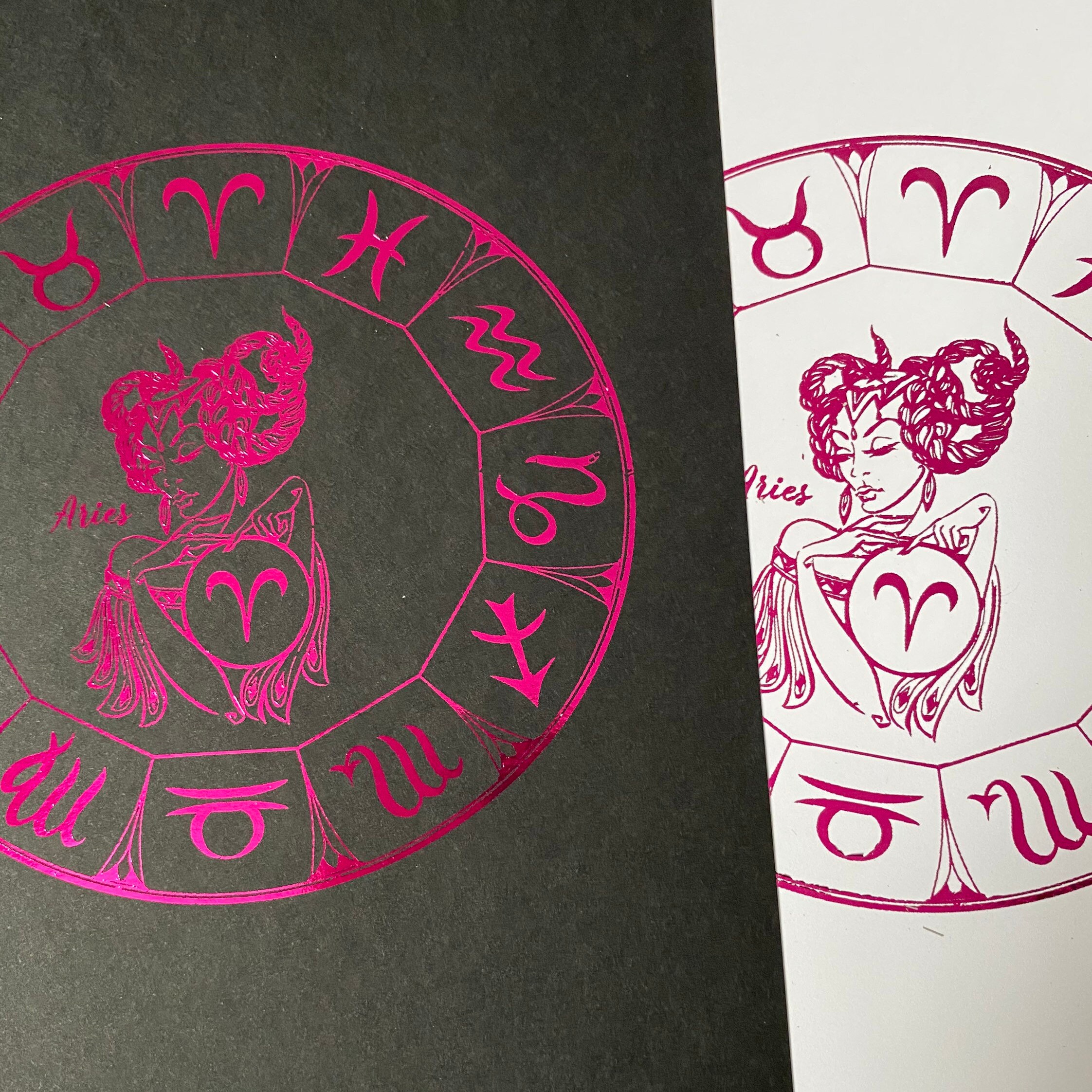 ARIES Impresión de pared A4 / Horóscopo Impresión de arte / Etsy