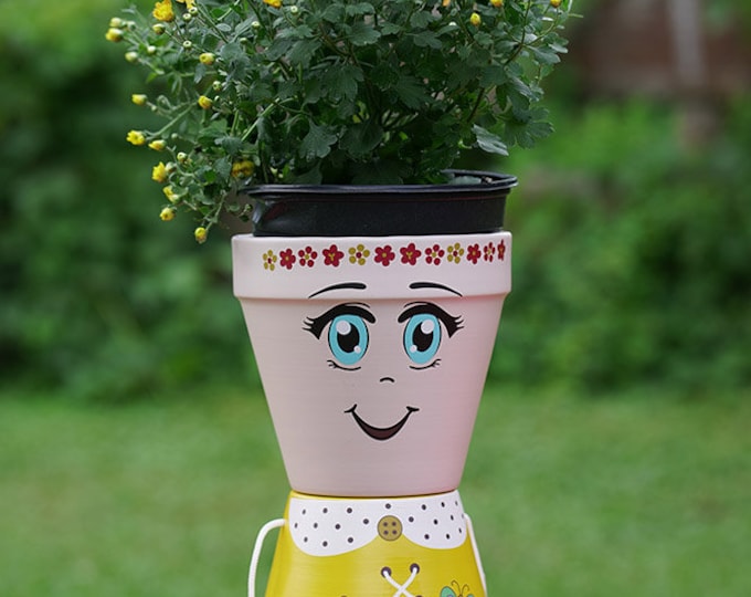 Flower pot people,"Mother" high quality coated metal no rust and harsh weather approved AND Free Shipping Worldwide