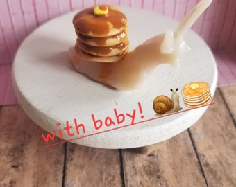 Breakfast Snail: Pancakes with Baby pancake Snail