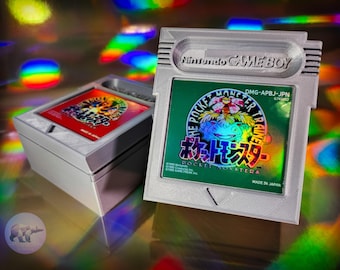 Caixa para baralho japonesa - Verde/Vermelha - Acessórios para TCG - Para um baralho com sleeves