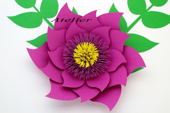 Download Paper Flower Template Svg And Printable Pdf Cricut Etsy SVG, PNG, EPS, DXF File