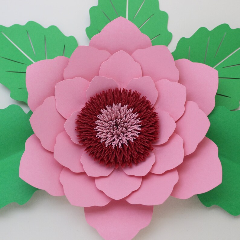 Flower Petal Template Cut Files Flower Wall Decor Cricut | Etsy