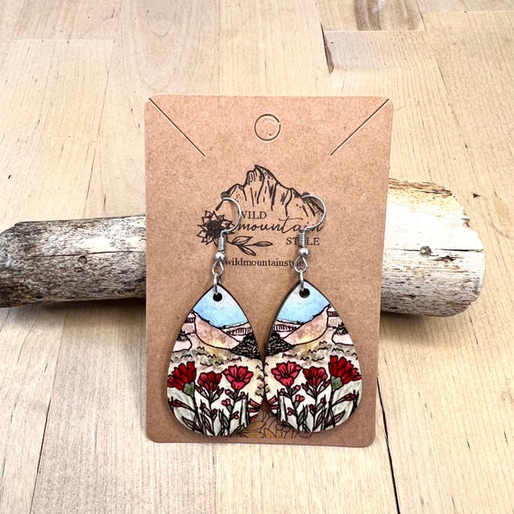 Paintbrush earrings store