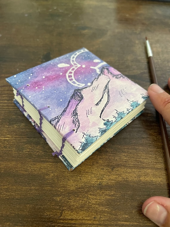 Buy Galaxy Handmade Mini 3x3 Watercolor Book, Art Journal, Field Sketchbook,  Travel Art Book, Watercolor Book, Pocket Painting Book Online in India 