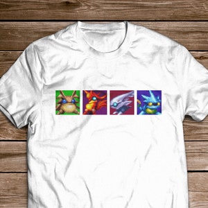 Golden Sun | Elemental Djinn | Earth Fire Air Water | Venus Mars Jupiter Mercury | Retro Short-Sleeve Unisex T-Shirt