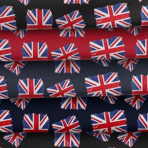 Union Jack Flagge | Kissen | Wimpelkette | Schal | Stoff | Marine-Rot-Weiß Vaterländisch