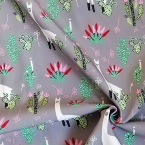 Soft shell fabric, raincoat fabric, softshell fabric,dog raincoat, waterproof fabric for jacket,  raincoat,Llama , Animals print  ,