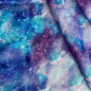 Tela impermeabile, tessuto Codura, tessuto di tela impermeabile, 200 g, stampato personalizzato, tessuto per giacche, tessuto tagliato su misura, cielo galattico