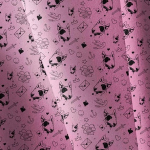 Canvas Fabric, water resistant canvas,  stoff, outdoorstoff meterware,water proof fabric,outdoor fabric,Dog , Bullterrier