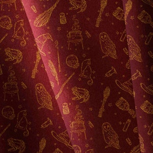 Wizard Fabric, Wizard | Harry Fabric |  Cotton Fabric | Cotton | Bedding fabric | FABRIC CHOICE | custom printed | fabric by metre |