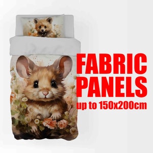 Fabric Panel, PREMIUM COTTON, pillows, beddings, Quilting Panel,  Blanket Panel, Panel for blankets Baby Panels,Bag Panel, Pillow Panel