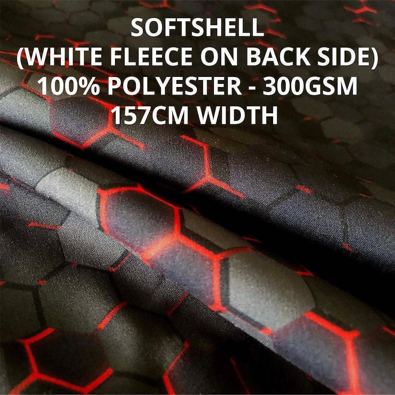 Custom Print Fabric – Your Design Printed on Softshell, Canvas, Cotton or Velour | Fabric by the Metre | Print Your Own Fabric image 7