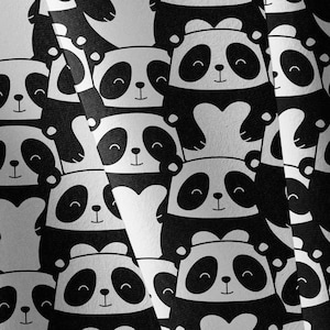 Panda | Pandas Fabric |  Cotton Fabric | Cotton | Bedding fabric | FABRIC CHOICE | custom printed | fabric by metre |