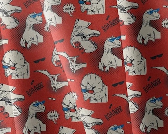 Tecido de dinossauro, tecido de lona impermeável, tecido impermeável, tecido de lona impermeável, capa de chuva, tecido à prova d'água, Disco Dino