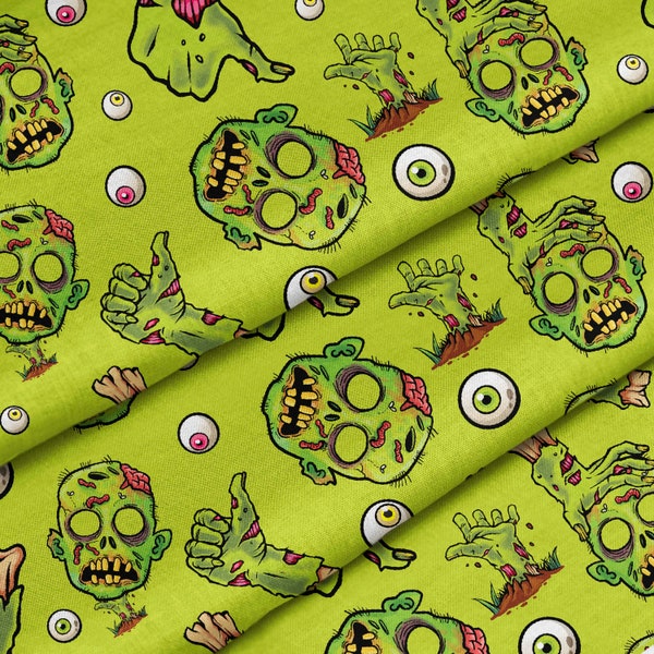 Cotton Fabric | Cotton | Bedding fabric | FABRIC CHOICE | custom printed | fabric by metre | Zombies | Zombies fabric