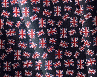 Union Jack Softshell Fabric, Water-Resistant British Flag Print, Outdoor Gear Material