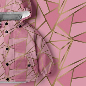 Soft shell fabric, raincoat fabric, softshell fabric,dog raincoat, waterproof fabric for jacket,  raincoat,Geometric Pattern , Polygonal  ,