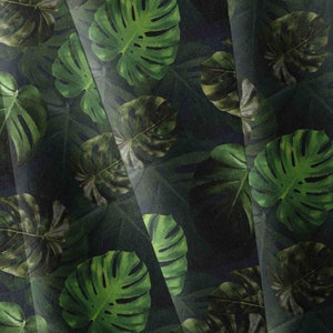 Canvas Fabric, water resistant canvas,  stoff, outdoorstoff meterware,water proof fabric,outdoor fabric,Monsteras Navy