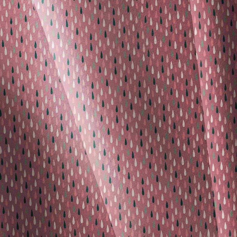 Stoff Stoffe Jersey Fabric French Terry Choose your fabric Kids Panels Rain Drops Fabric Cotton Raindrops Colorful Dots