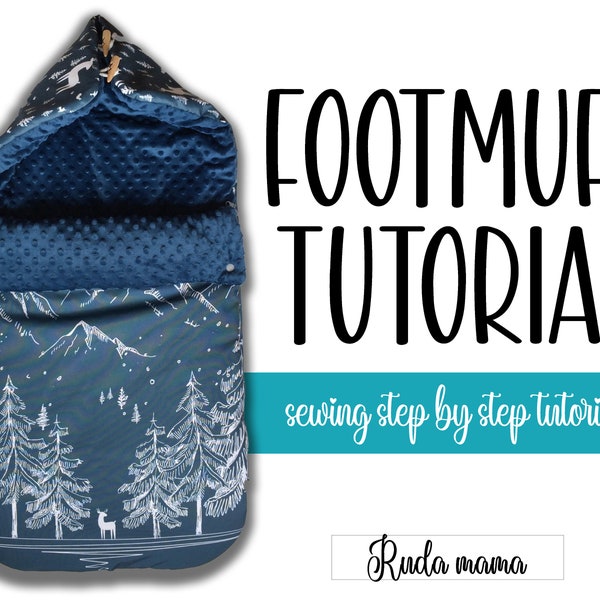 FOOTMUFF  - Sewing pattern | Tutorial | Step by Step | Kids sleeping Sack | DIY Universal Pram/Stoller Footmuff | footmuff sewing pattern