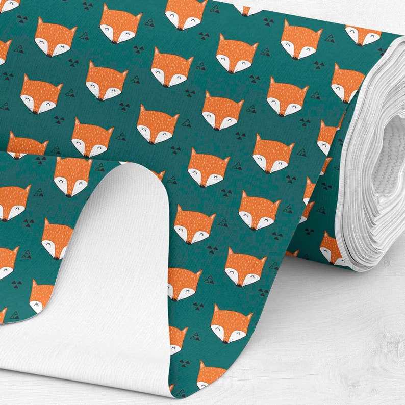 jacket fabric jacket fabric Soft shell 48hrs SHIPPING Softshell Fabric custom printed fabric by yard fox fabric Foxes 300gsm