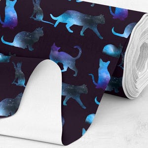 Galaxy Cat Fabric, Waterproof Polyester, Outdoor Furniture Bag Print image 5