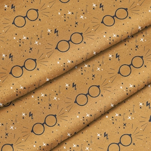 Wizard Fabric, Wizard , Harry ,   Bedding ,  , custom printed , by metre ,Cotton Fabric,  Dressmaking, Organic, Sewing, DIY