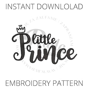 LITTLE PRINCE Embroidery machine design, Birth Announcement Embroidery, Embroidery design, Baby embroidery, Machine embroidery,