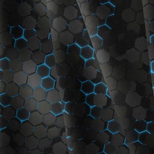 Softshell hexagonal, poliéster resistente al viento, patrón Kryptek, tela impermeable, para exteriores, patio, muebles, bolsos.