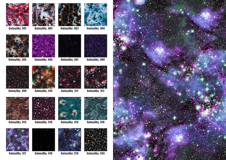 Galaxy Softshell Fabric – Dark Violet Night Sky Print | Water-Repellent, Fleece Backed | Raincoat & Jacket Fabric by the Half Metre image 5